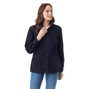 Gloria Vanderbilt Women's Anorak Utility Jacket Midnight Blue Size S